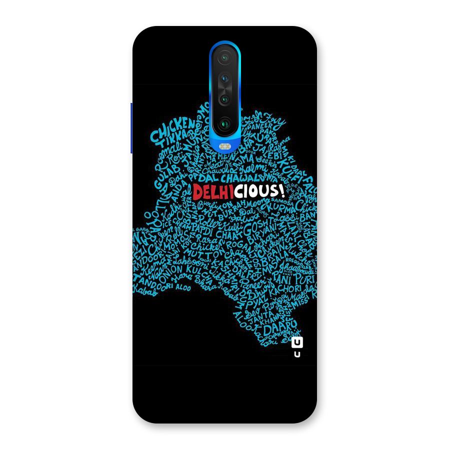 Delhicious Back Case for Poco X2