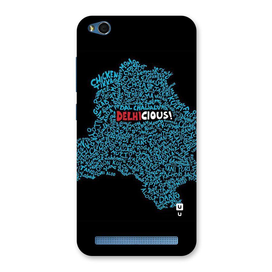 Delhicious Back Case for Redmi 5A