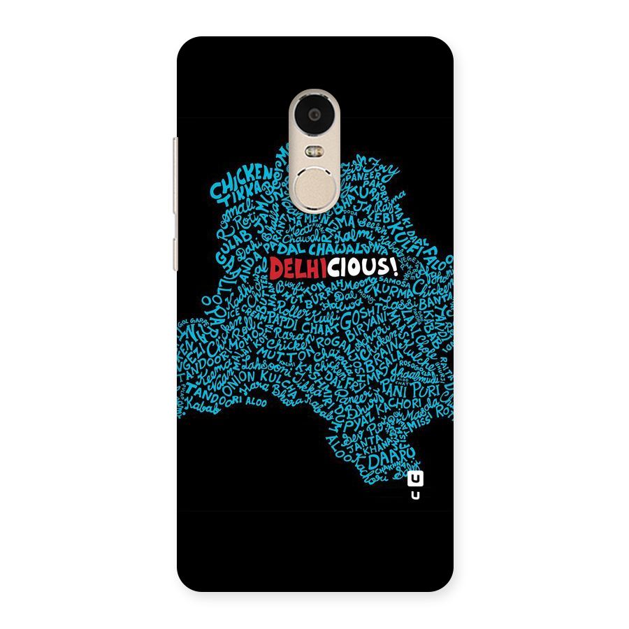 Delhicious Back Case for Xiaomi Redmi Note 4