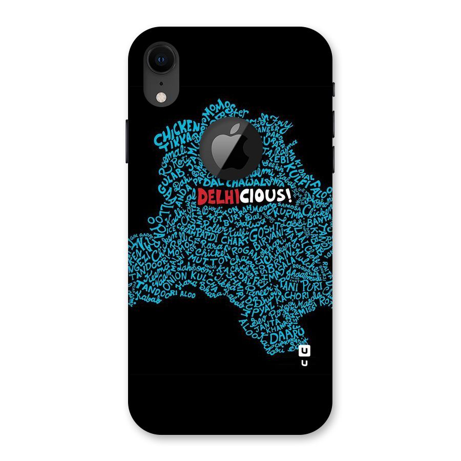 Delhicious Back Case for iPhone XR Logo Cut