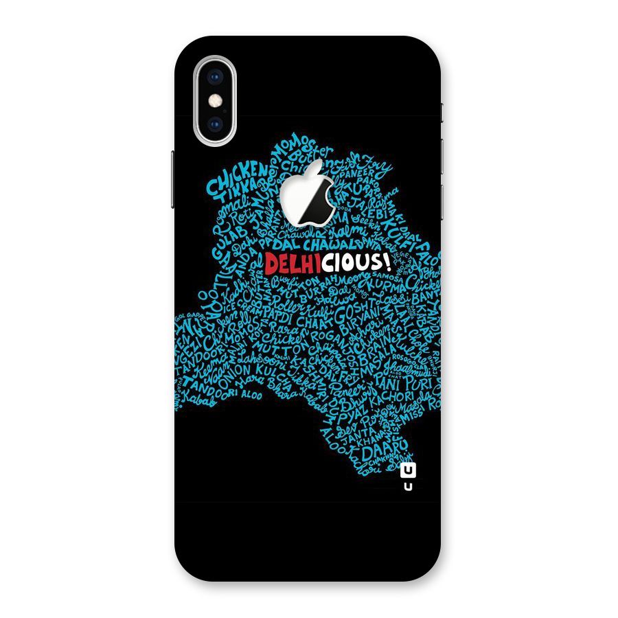 Delhicious Back Case for iPhone XS Max Apple Cut
