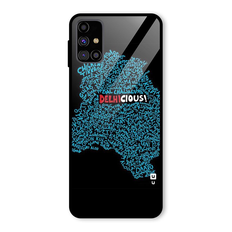 Delhicious Glass Back Case for Galaxy M31s