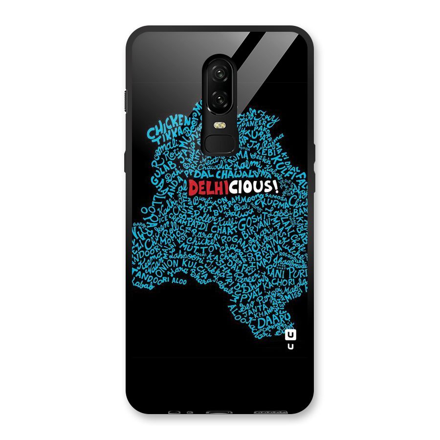 Delhicious Glass Back Case for OnePlus 6