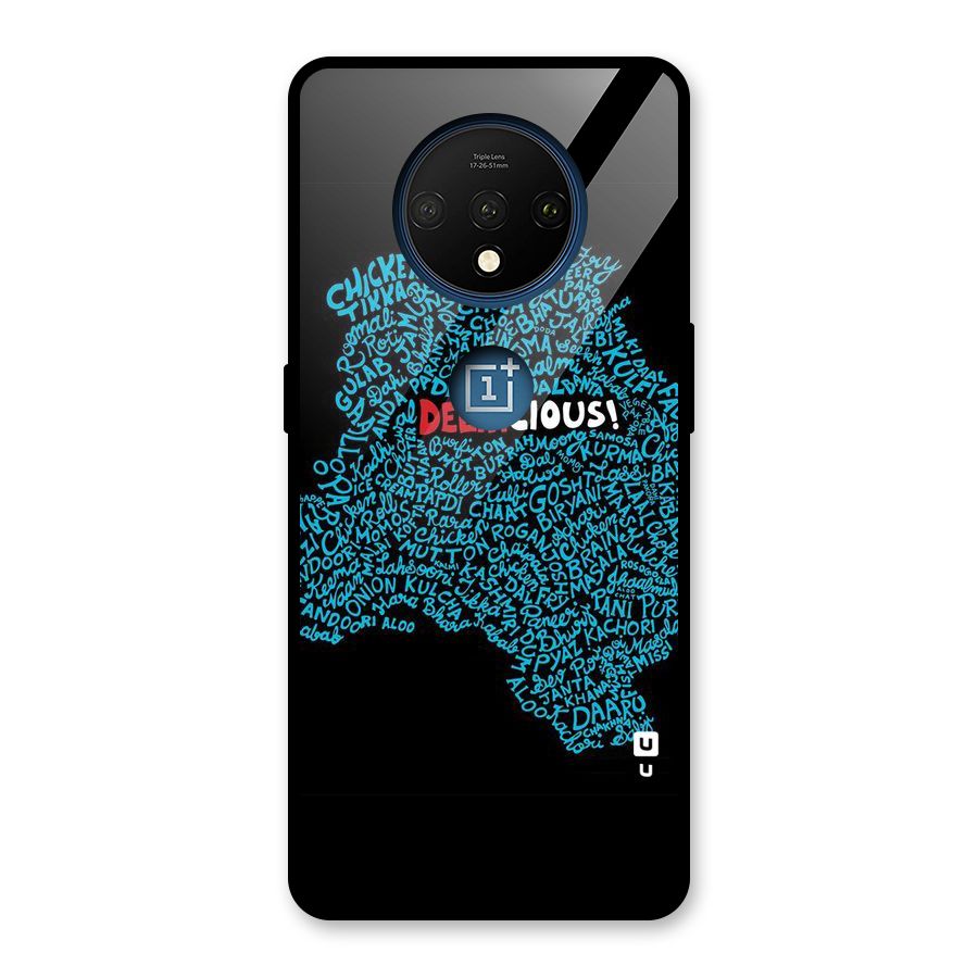 Delhicious Glass Back Case for OnePlus 7T
