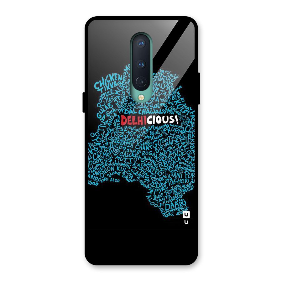 Delhicious Glass Back Case for OnePlus 8