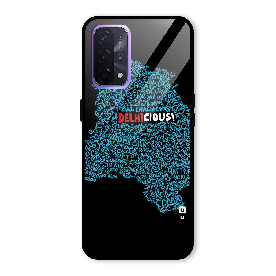 Delhicious Glass Back Case for Oppo A74 5G