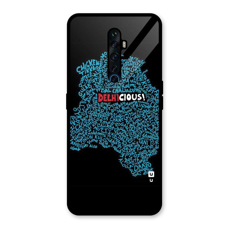 Delhicious Glass Back Case for Oppo Reno2 F