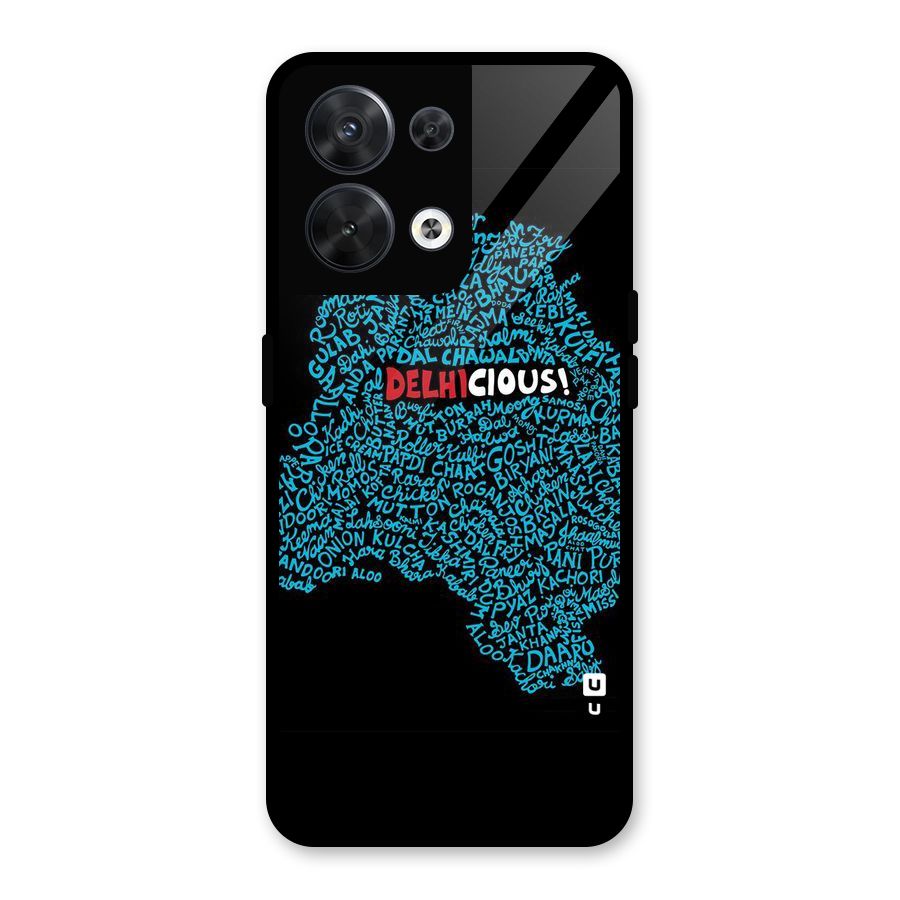 Delhicious Glass Back Case for Oppo Reno8 5G