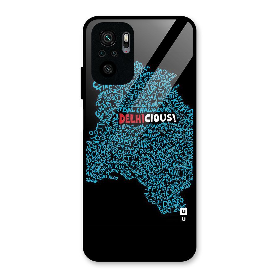 Delhicious Glass Back Case for Redmi Note 10S
