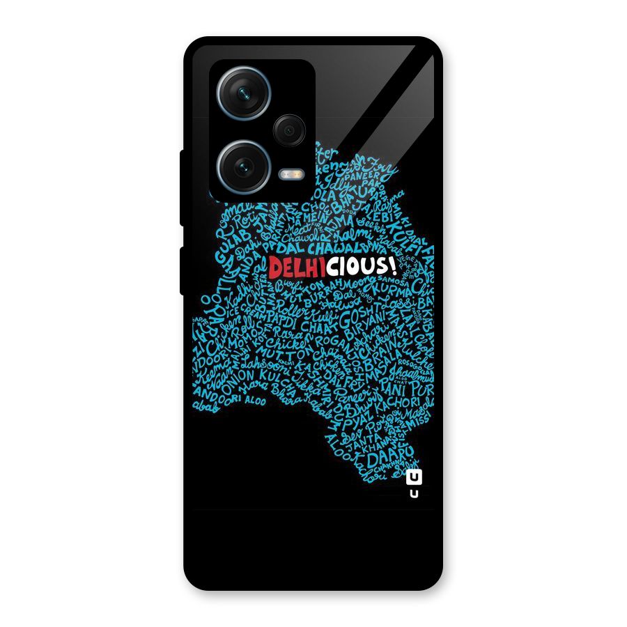 Delhicious Glass Back Case for Redmi Note 12 Pro Plus 5G