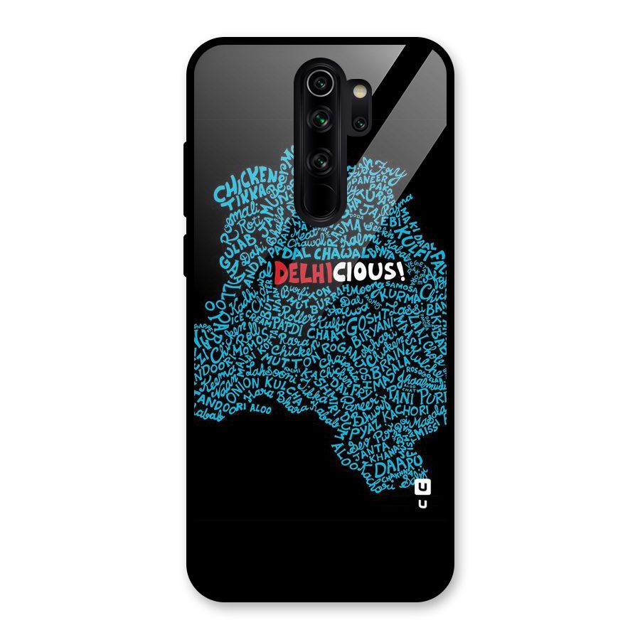 Delhicious Glass Back Case for Redmi Note 8 Pro