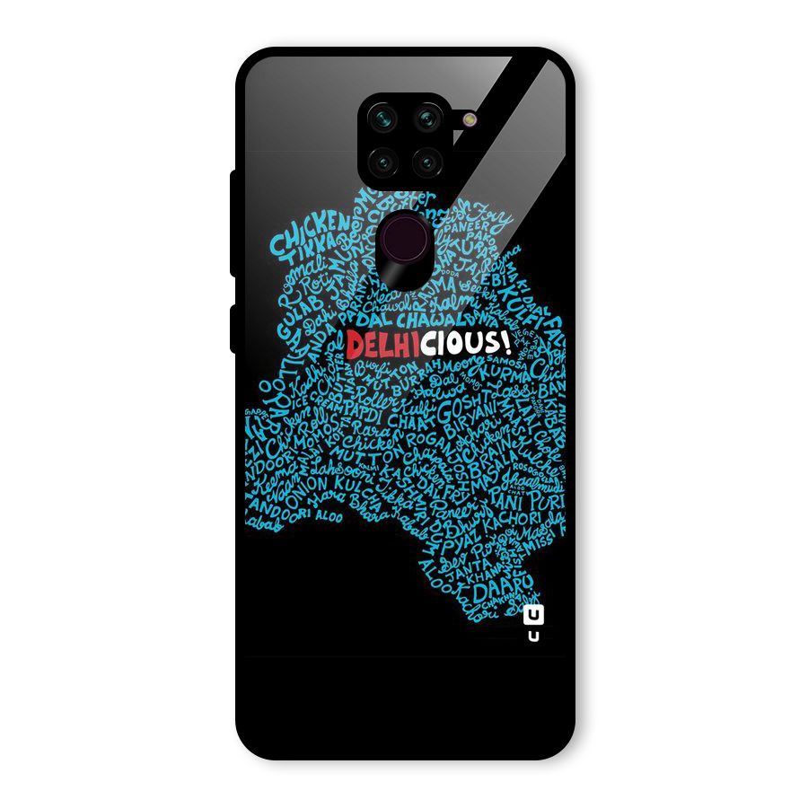 Delhicious Glass Back Case for Redmi Note 9