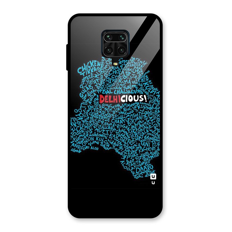 Delhicious Glass Back Case for Redmi Note 9 Pro Max