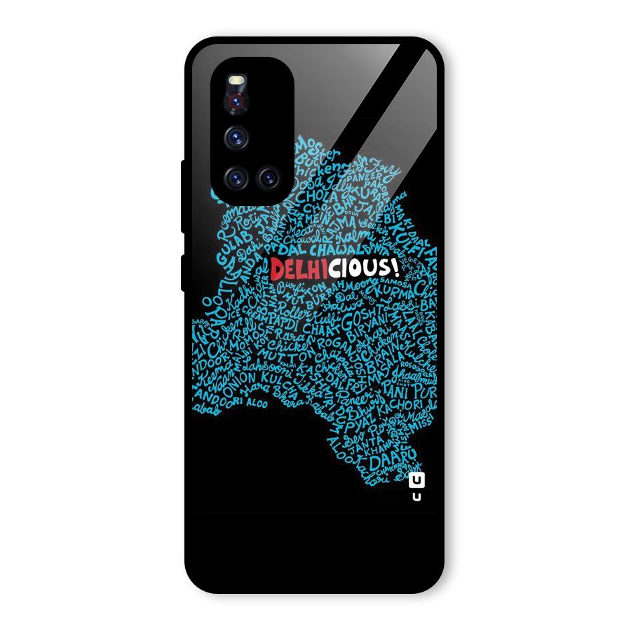 Delhicious Glass Back Case for Vivo V19
