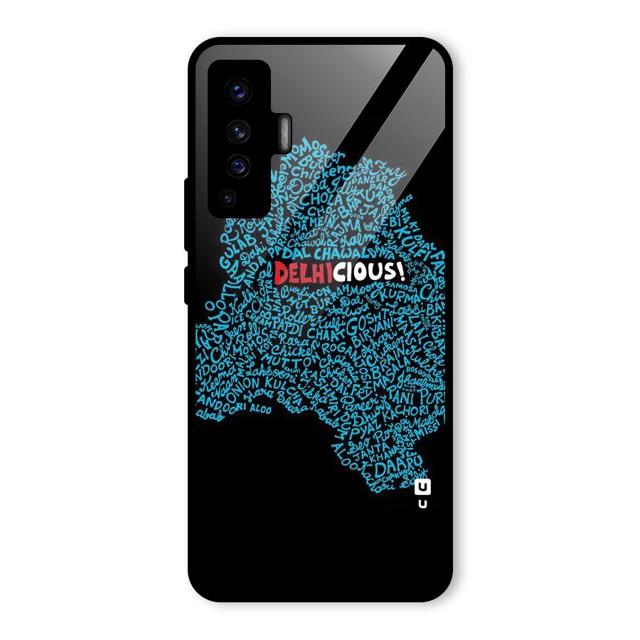 Delhicious Glass Back Case for Vivo X50