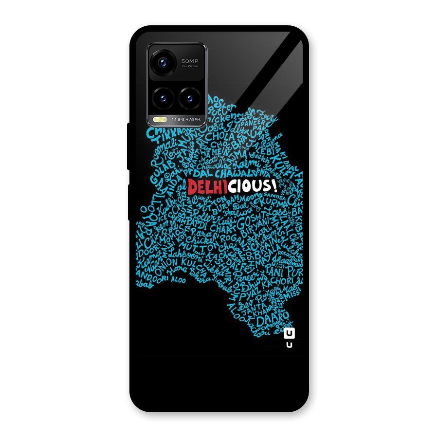 Delhicious Glass Back Case for Vivo Y21A