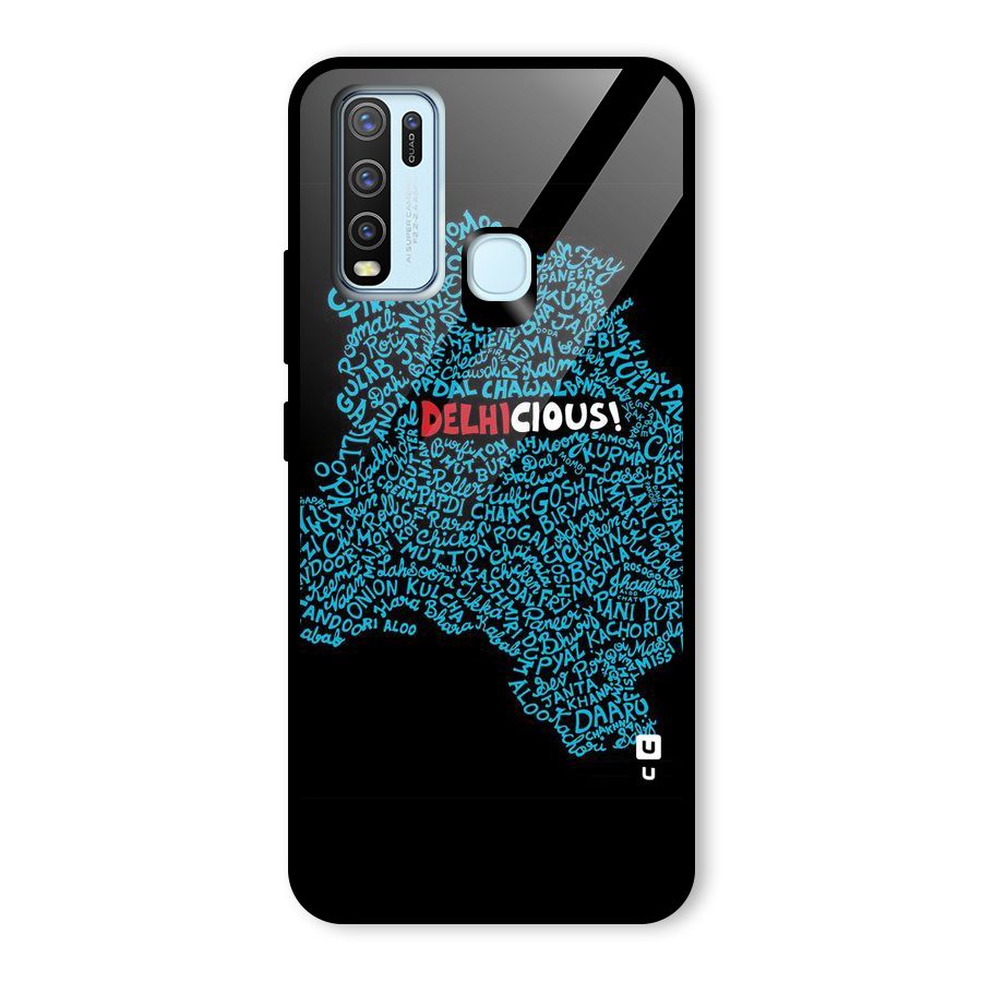 Delhicious Glass Back Case for Vivo Y30