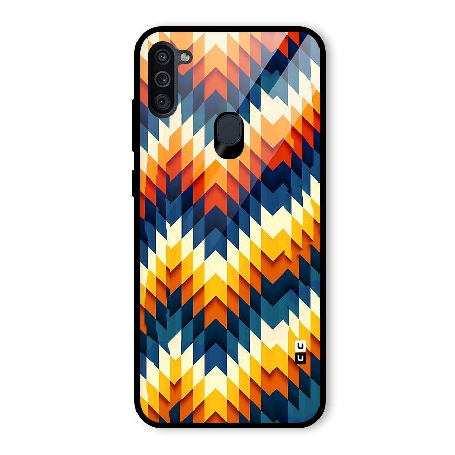 Delightful Design Glass Back Case for Galaxy M11