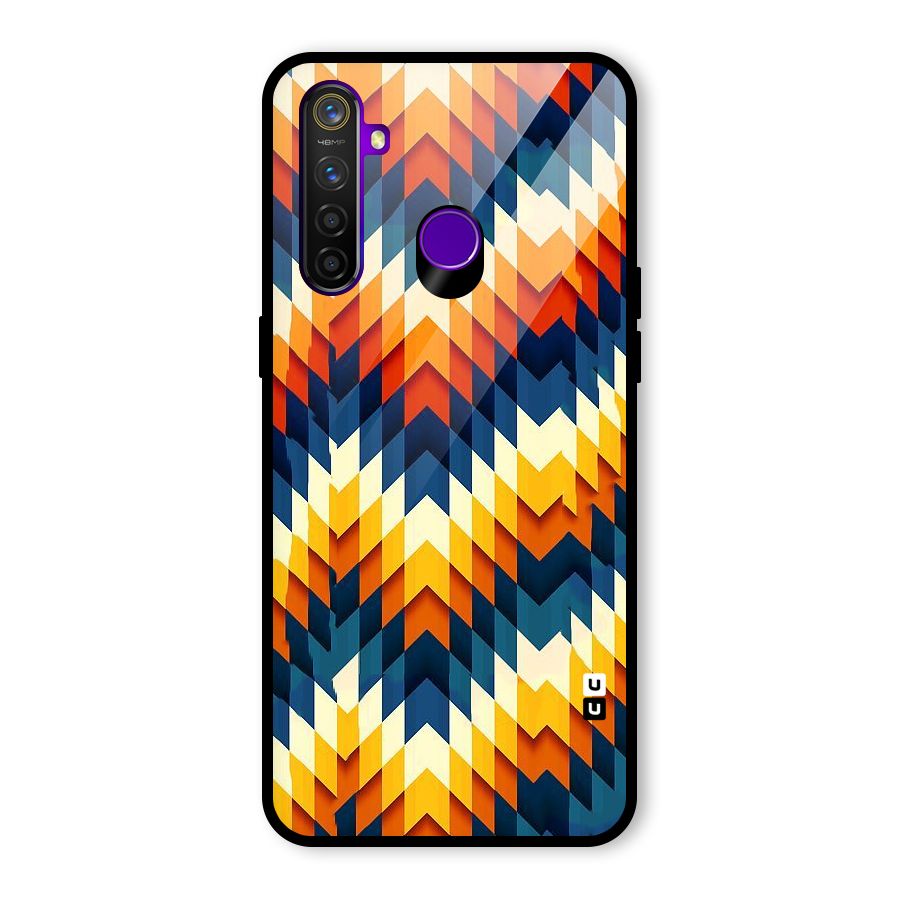 Delightful Design Glass Back Case for Realme 5 Pro