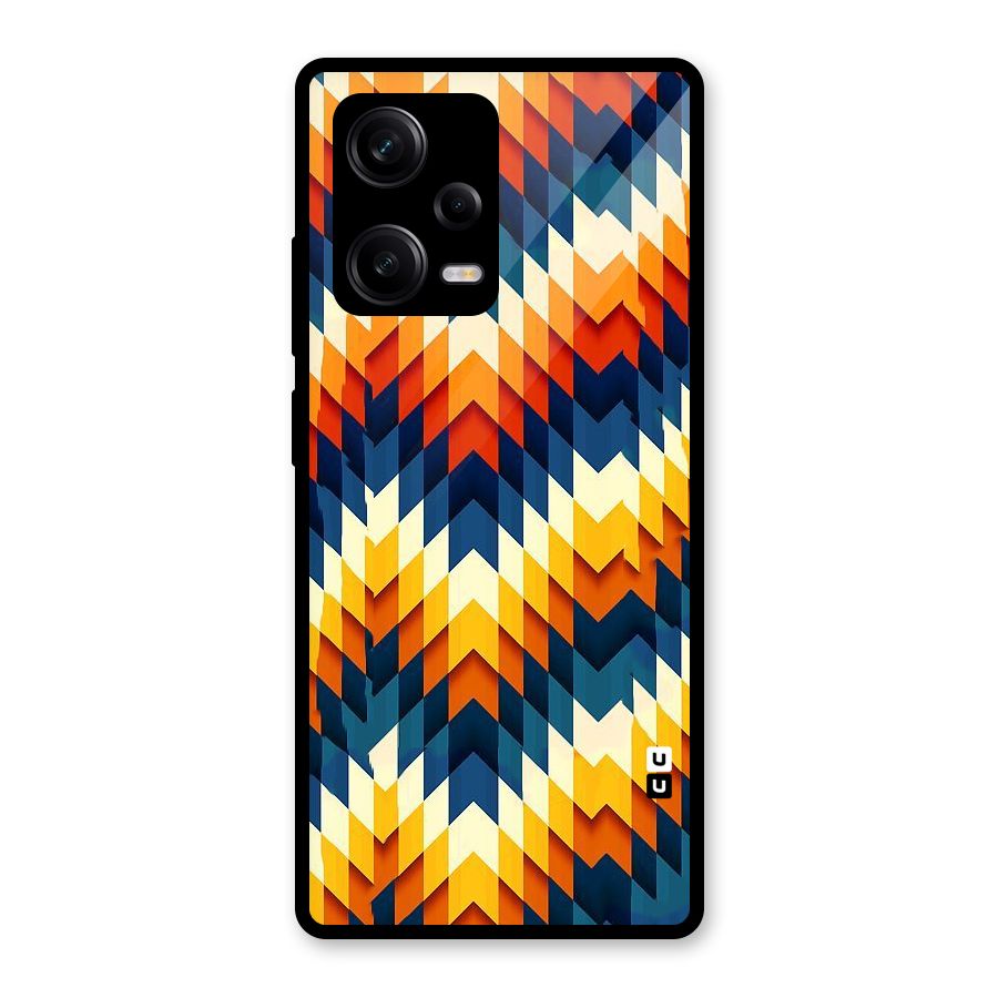 Delightful Design Glass Back Case for Redmi Note 12 Pro