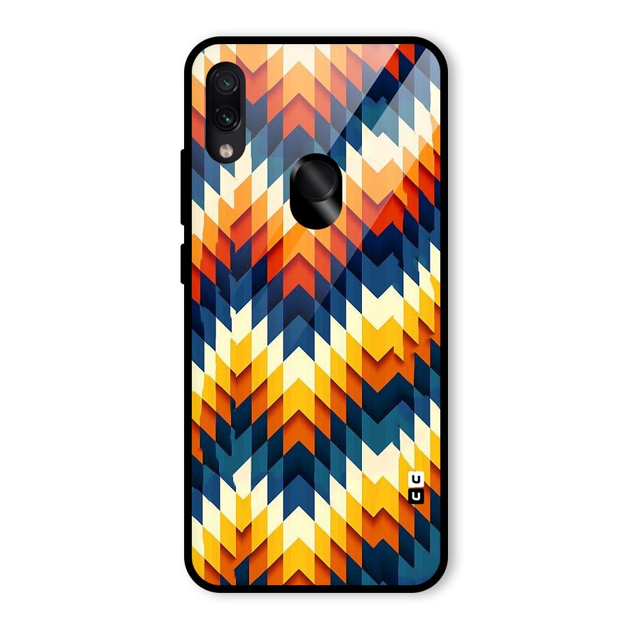 Delightful Design Glass Back Case for Redmi Note 7 Pro