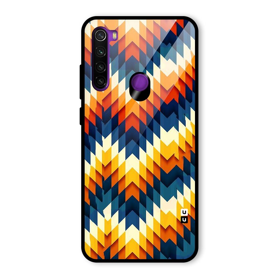 Delightful Design Glass Back Case for Redmi Note 8