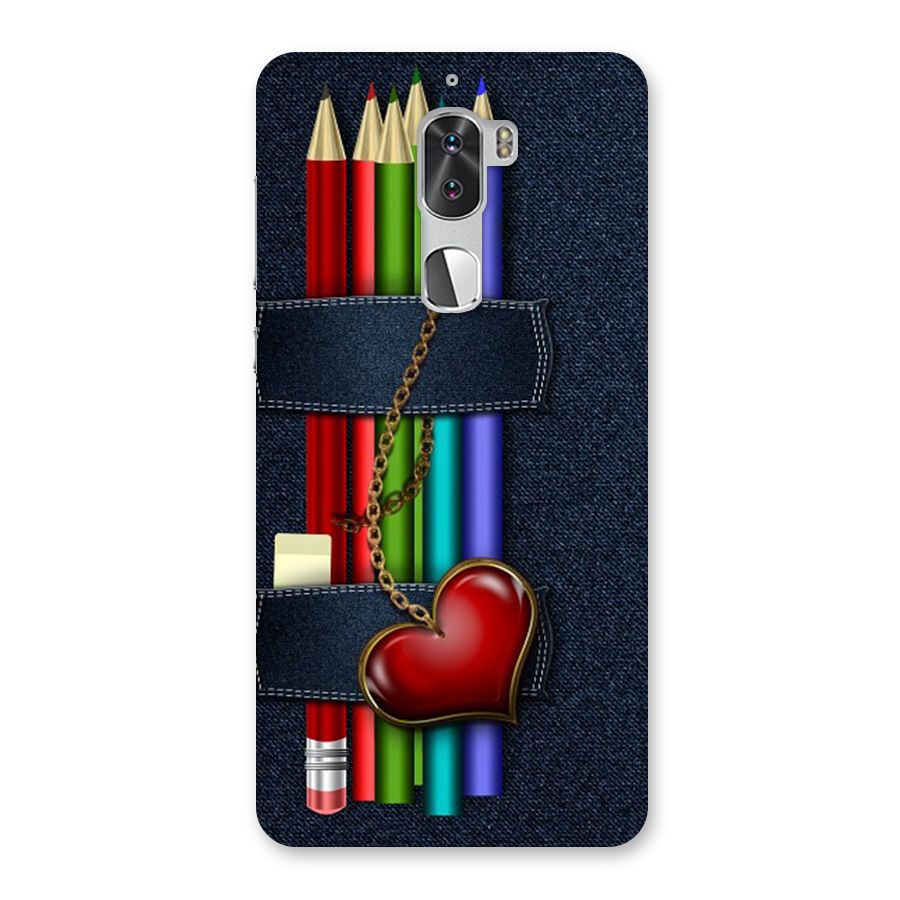 Denim Colorful Pencils Back Case for Coolpad Cool 1
