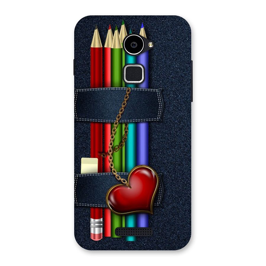 Denim Colorful Pencils Back Case for Coolpad Note 3 Lite