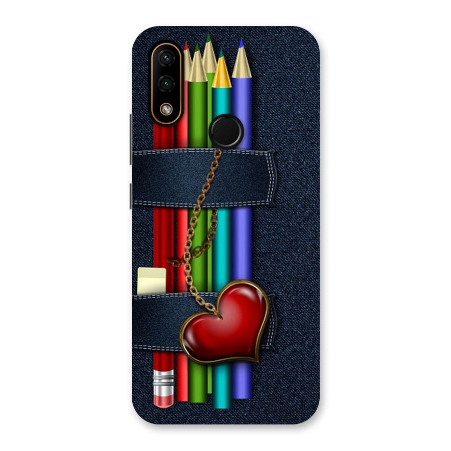 Denim Colorful Pencils Back Case for Lenovo A6 Note