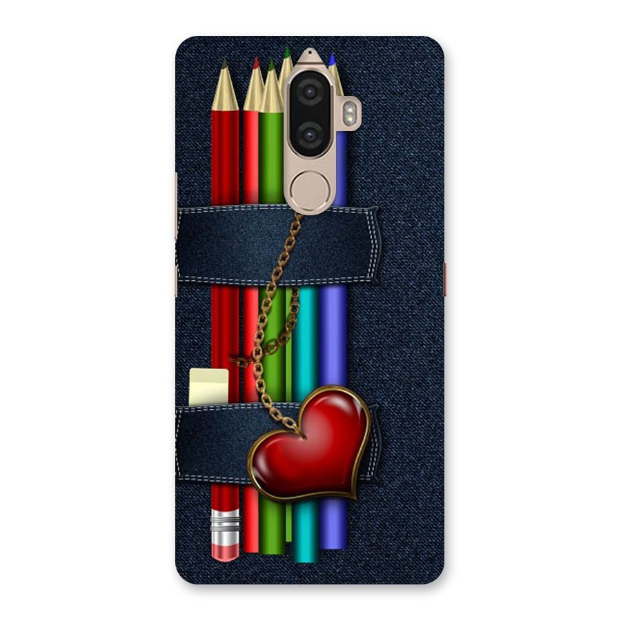 Denim Colorful Pencils Back Case for Lenovo K8 Note