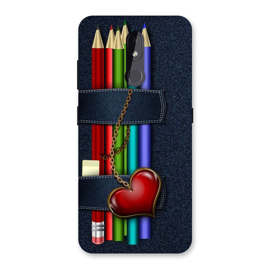 Denim Colorful Pencils Back Case for Nokia 3.2