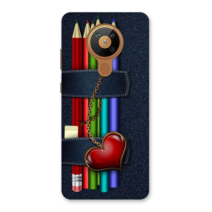 Denim Colorful Pencils Back Case for Nokia 5.3