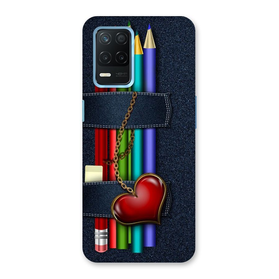 Denim Colorful Pencils Back Case for Realme 8 5G