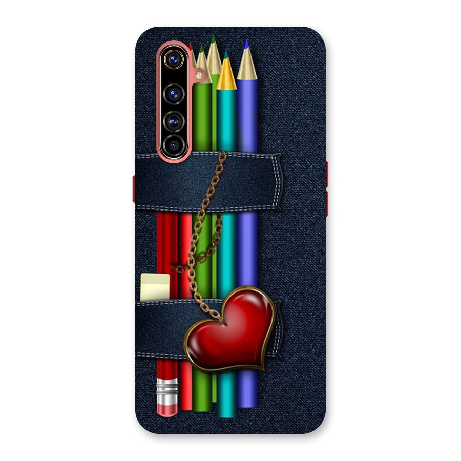 Denim Colorful Pencils Back Case for Realme X50 Pro