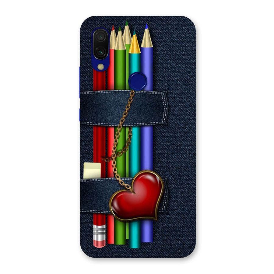 Denim Colorful Pencils Back Case for Redmi Y3