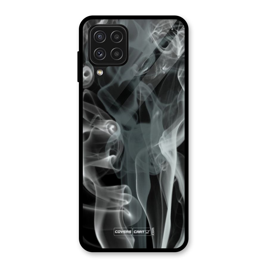 Dense Smoke Glass Back Case for Galaxy A22 4G
