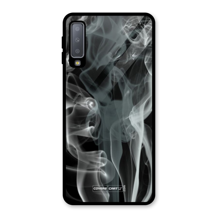 Dense Smoke Glass Back Case for Galaxy A7 (2018)