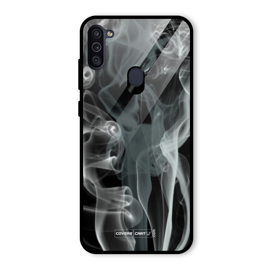 Dense Smoke Glass Back Case for Galaxy M11