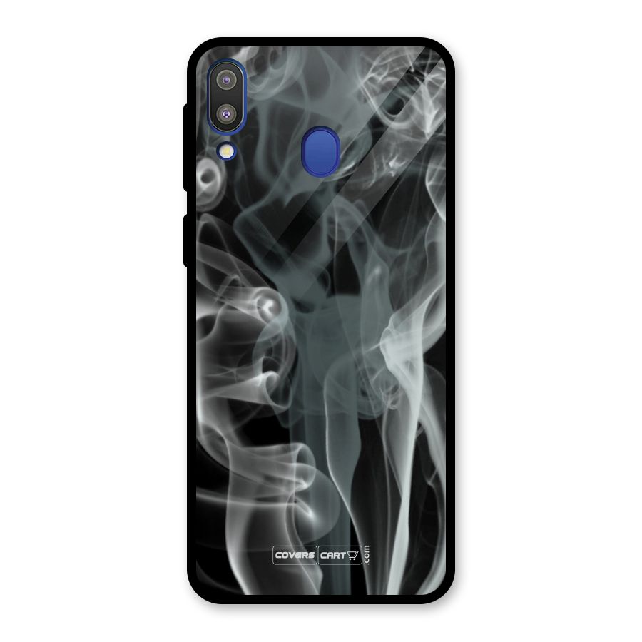 Dense Smoke Glass Back Case for Galaxy M20
