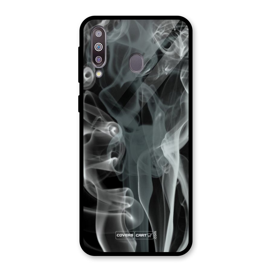 Dense Smoke Glass Back Case for Galaxy M30