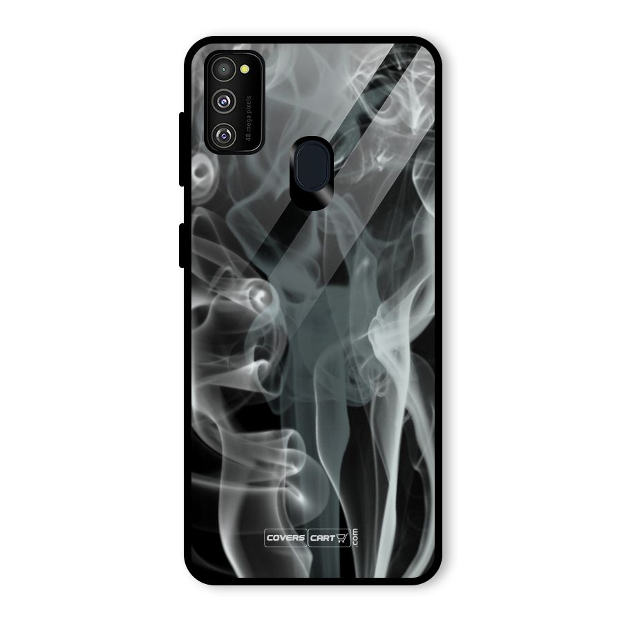 Dense Smoke Glass Back Case for Galaxy M30s