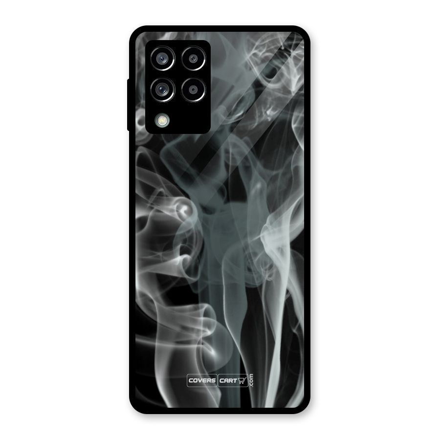Dense Smoke Glass Back Case for Galaxy M53 5G