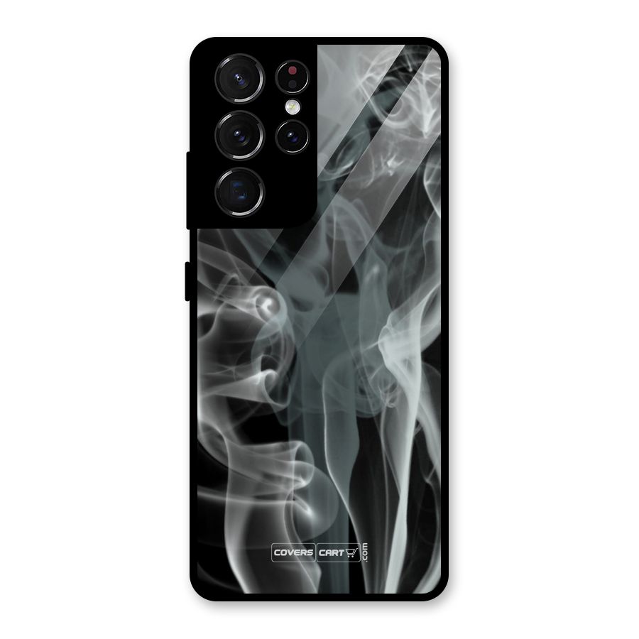 Dense Smoke Glass Back Case for Galaxy S21 Ultra 5G