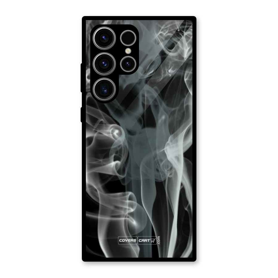 Dense Smoke Glass Back Case for Galaxy S23 Ultra