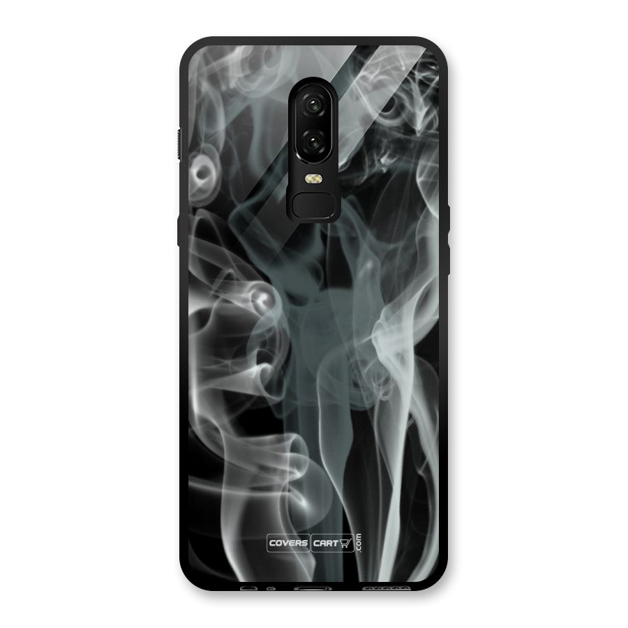 Dense Smoke Glass Back Case for OnePlus 6