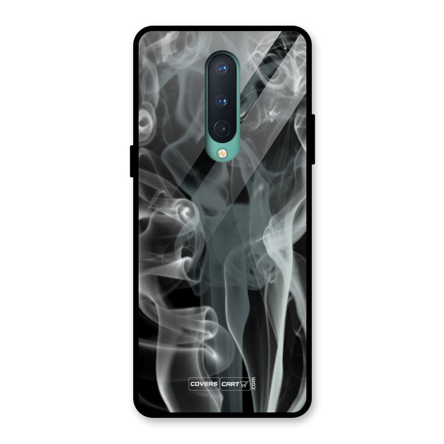 Dense Smoke Glass Back Case for OnePlus 8