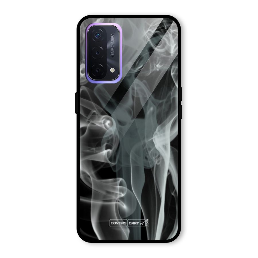 Dense Smoke Glass Back Case for Oppo A74 5G