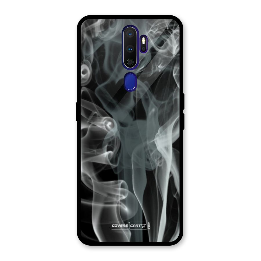 Dense Smoke Glass Back Case for Oppo A9 (2020)