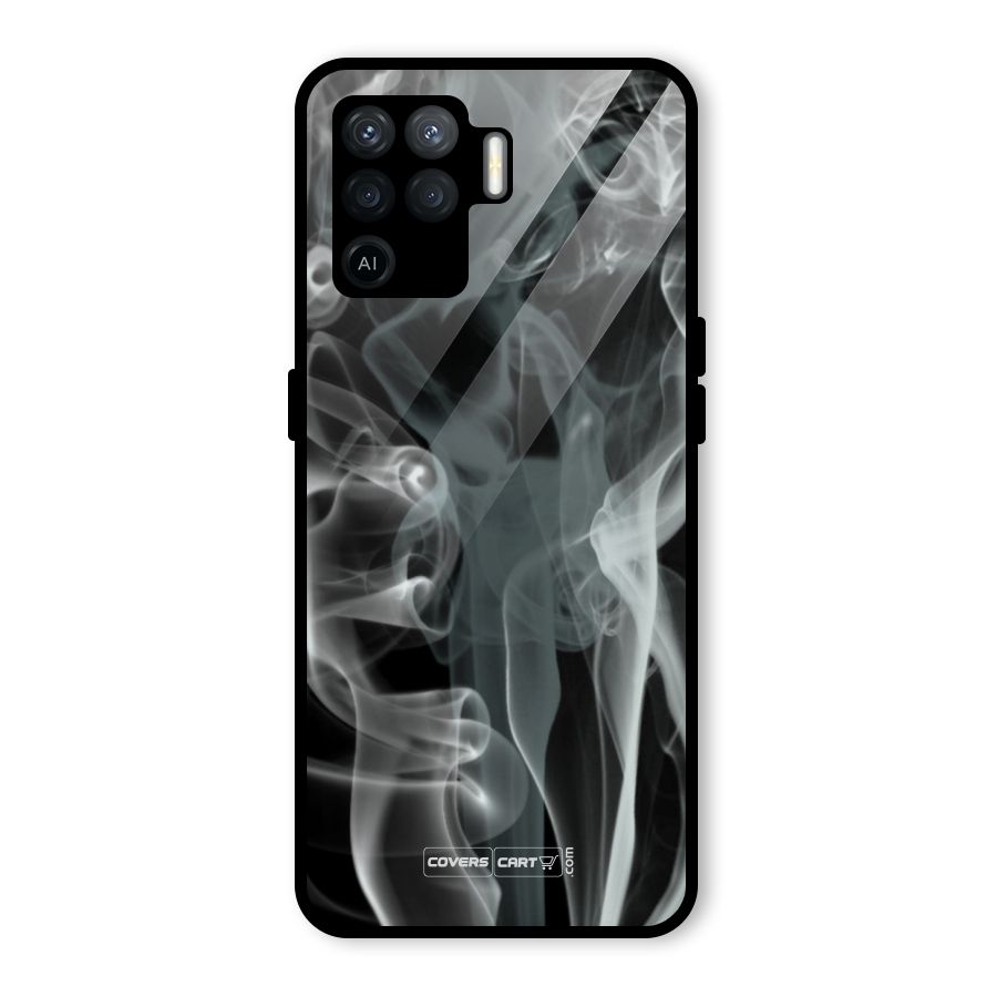 Dense Smoke Glass Back Case for Oppo F19 Pro