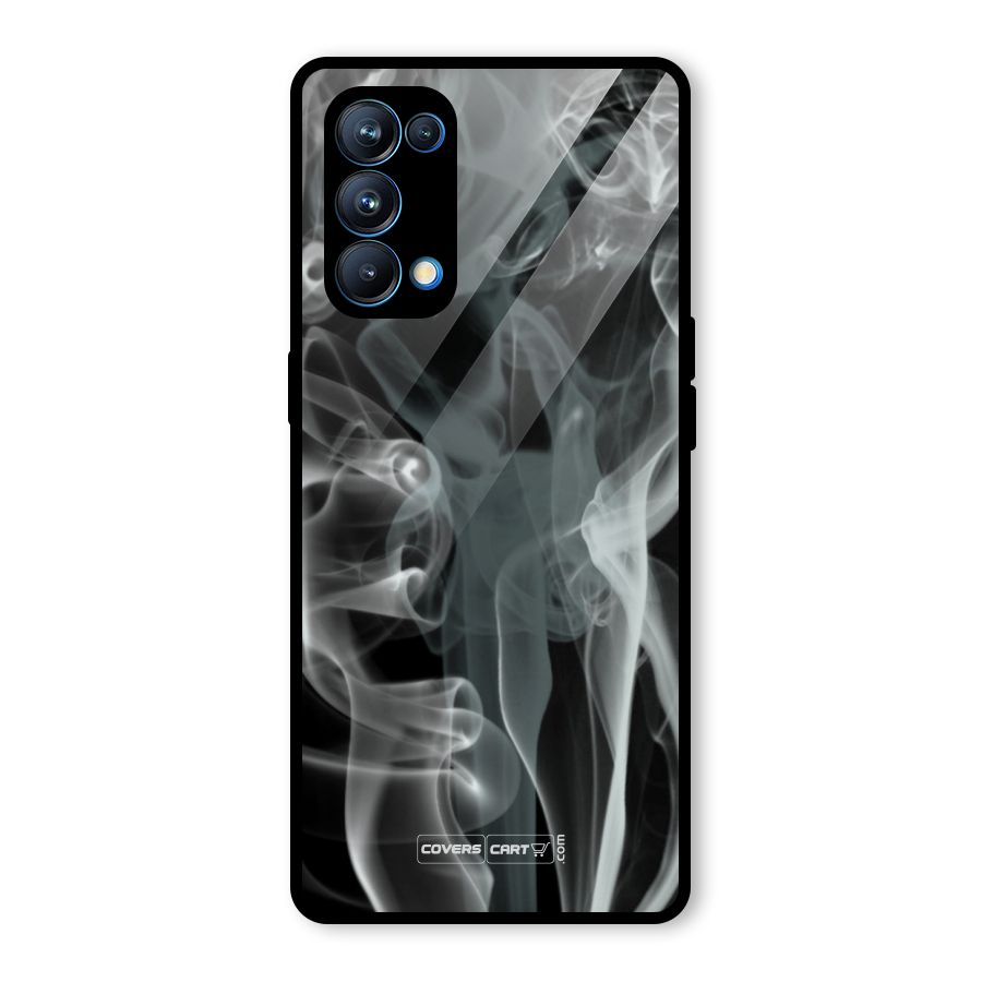 Dense Smoke Glass Back Case for Oppo Reno5 Pro 5G